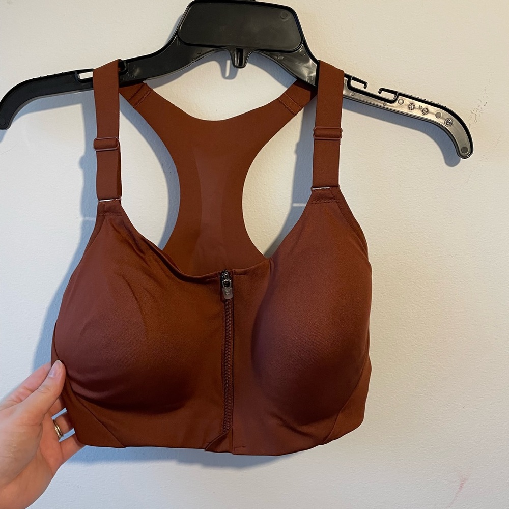 Burnt orange padded sports bra from target